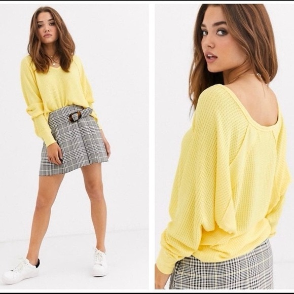 We The Free Tops - Free People‎ We The Free Santa Clara Thermal Sweater Waffle Knit Pullover Top